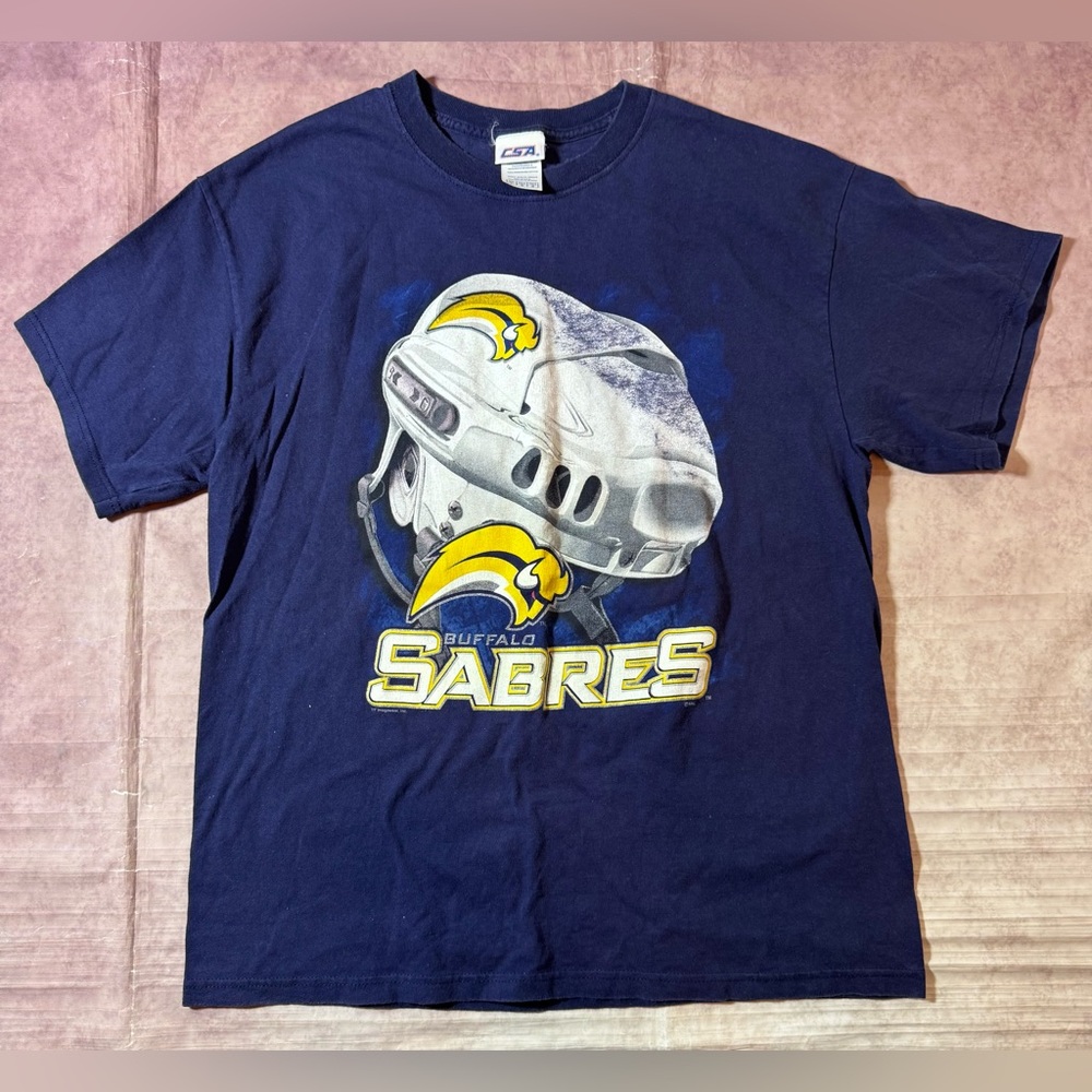 Vintage Buffalo Sabres Slug CSA Hockey T Shirt Men’s Sz Large Y2K NHL Hockey